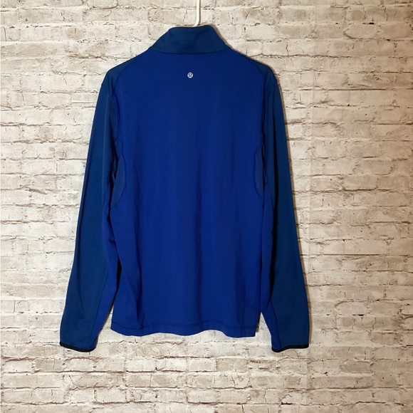 Lululemon Rugged Blue Barricade 1/4 zip pullover top - Picture 6 of 7